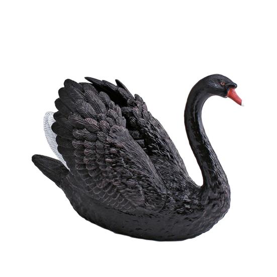 Simulation Swan Model White Swan Figurine Miniature Farm Animal Educational Toy Realistic Poultry Decoration Ornament