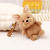 Puppy Dolls Dog Plush Pendant Schnauzer Bag Charm Husky Corgi Plush Kawaii Shiba Inu Dog Stuffed Keychain Car Decor