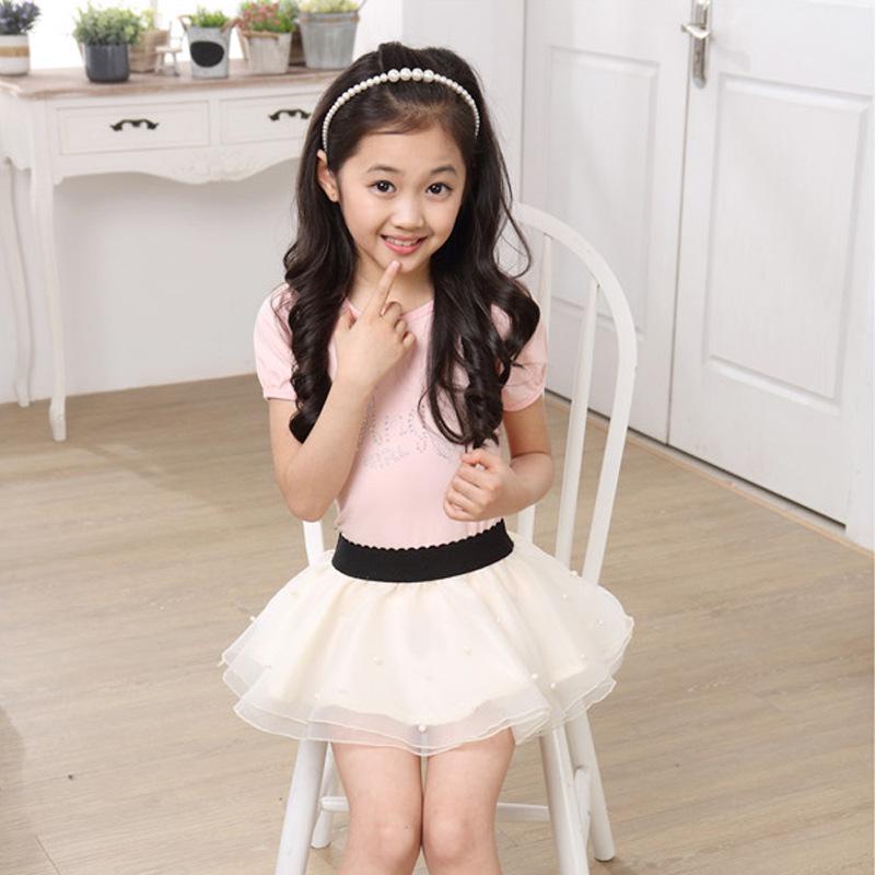 Универсальная хлопковая юбка-пачка для девочек - Многослойный дизайн "Торт" для всех сезонов в корейском стиле