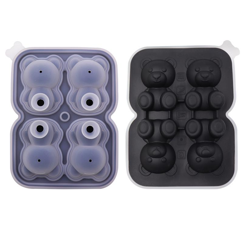 Bear Ice Cube Mould Silicone Ice Cube Home Ice Cream Ice Cream Frozen Ice Ball Ice Box Ice Mould