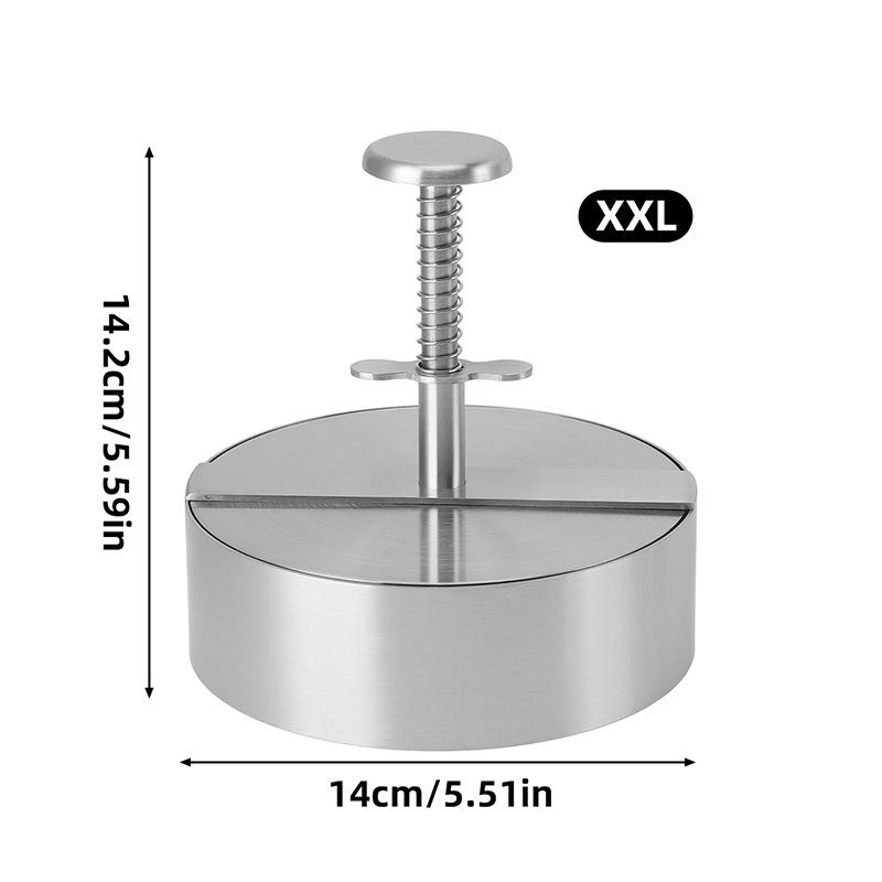 Stainless Steel Non-stick Hamburger Press for Kitchen