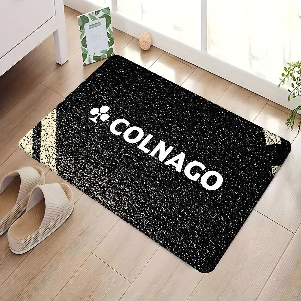 B-Bicycle C-Colnagos LOGO Door Mat Washable Non-Slip Living Room Sofa Chairs Area Mat Kitchen Doormat Area Rug
