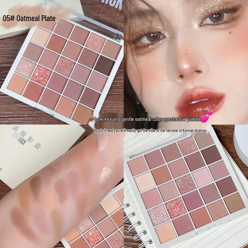 Kappel Lucky Eyeshadow Palette: 25-Color Shimmer & Matte Earth Tones for Beginners