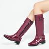 Fashion Women's Waterproof Rainboots Ladies Knee-high Rubber Rain Boots Fashion PVC Rainboot Female Boot Outdoor Water Shoes