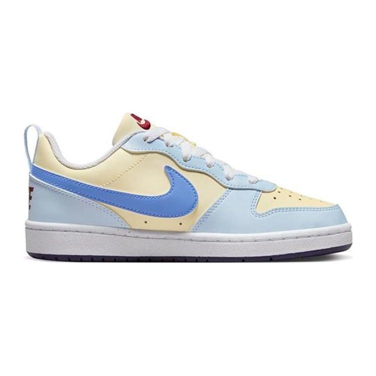 Nike Court Borough Low Recraft GS Coconut Milk Polar White Детские кроссовки Синие Голубые Темно-фиолетовые FV8120-141