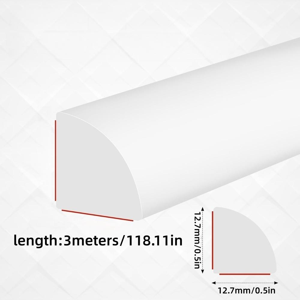 1PC 3meters/118.11in Self-adhesive Trim Wall Corner Strip Decorative Strip Molding Edge Decor Strip Floor Tiles Corner Strips