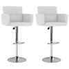 VidaXL Set of 2 Bar Stools, Pub Chair, Bistro Seat, Furniture for Dining Room Kitchen Living Room Home Interior, 323653
