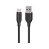 Кабель USB-C и USB-A Anker (поток) Кабель без запутывания 15 Вт с фиксатором, совместимый с устройствами USB-C, силиконовый материал, совместимый с Galaxy iPhone