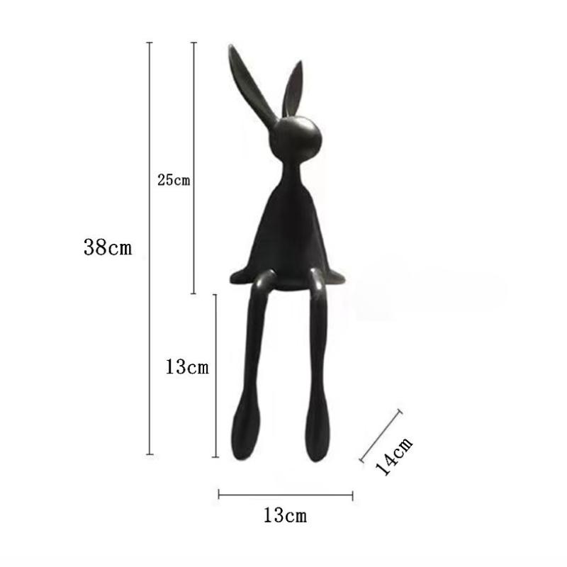 Креативный Домашний Декор Статуэтка Кролика Абстрактная Художественная Скульптура Стол Гостиная ТВ-Тумба Винный Шкаф Ремесла Украшения