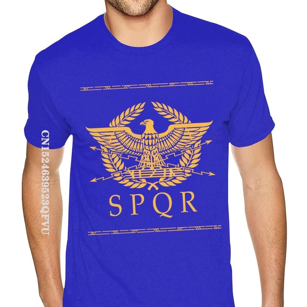 Мужская футболка Roman Empire SPQR большего размера для мужчин, футболки с художественным дизайном, футболки для мужчин из хлопка, повседневные, последние