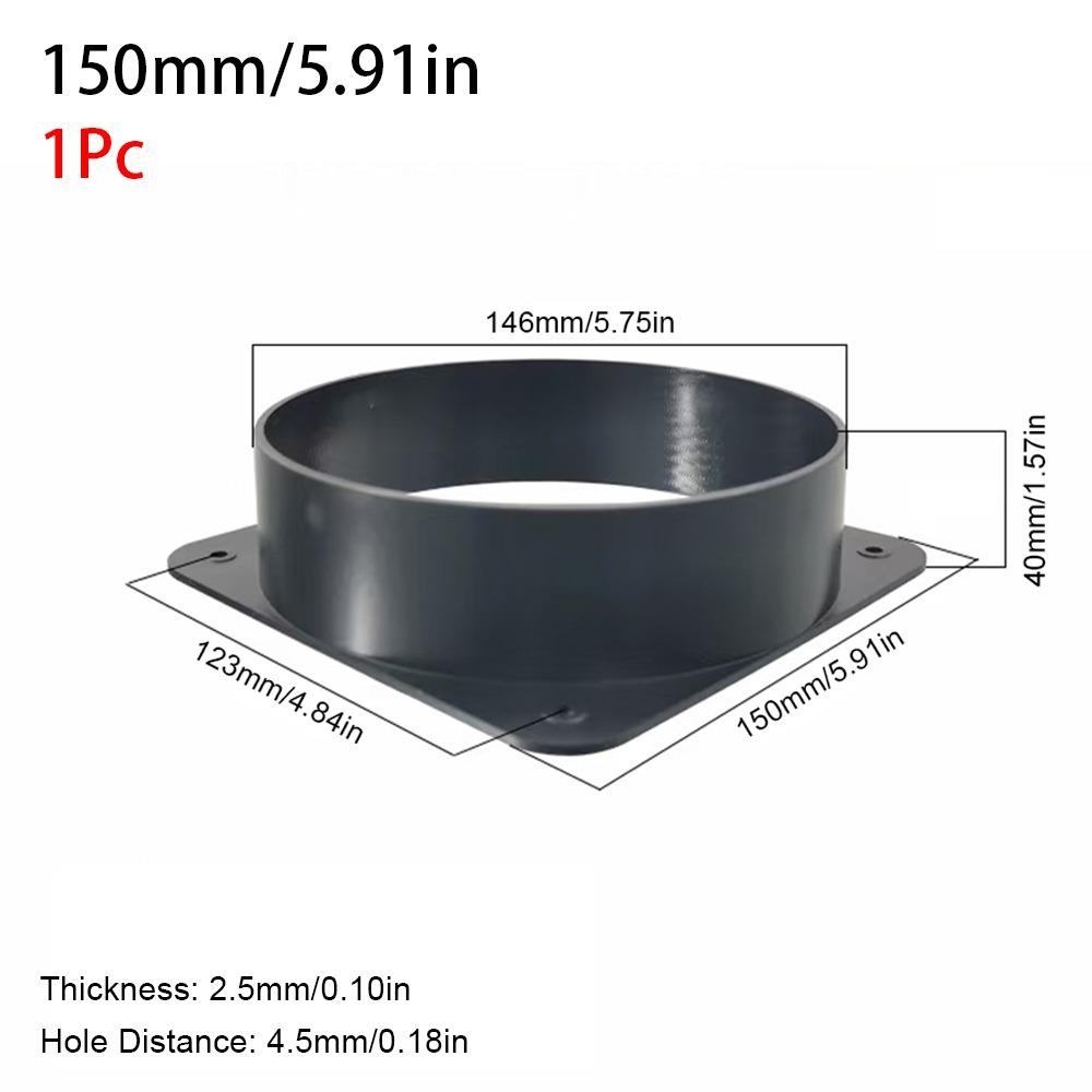 1 шт. Фланец для подключения воздуховодов с квадратным дном, впускного и выпускного воздуха, для подключения вентиляци