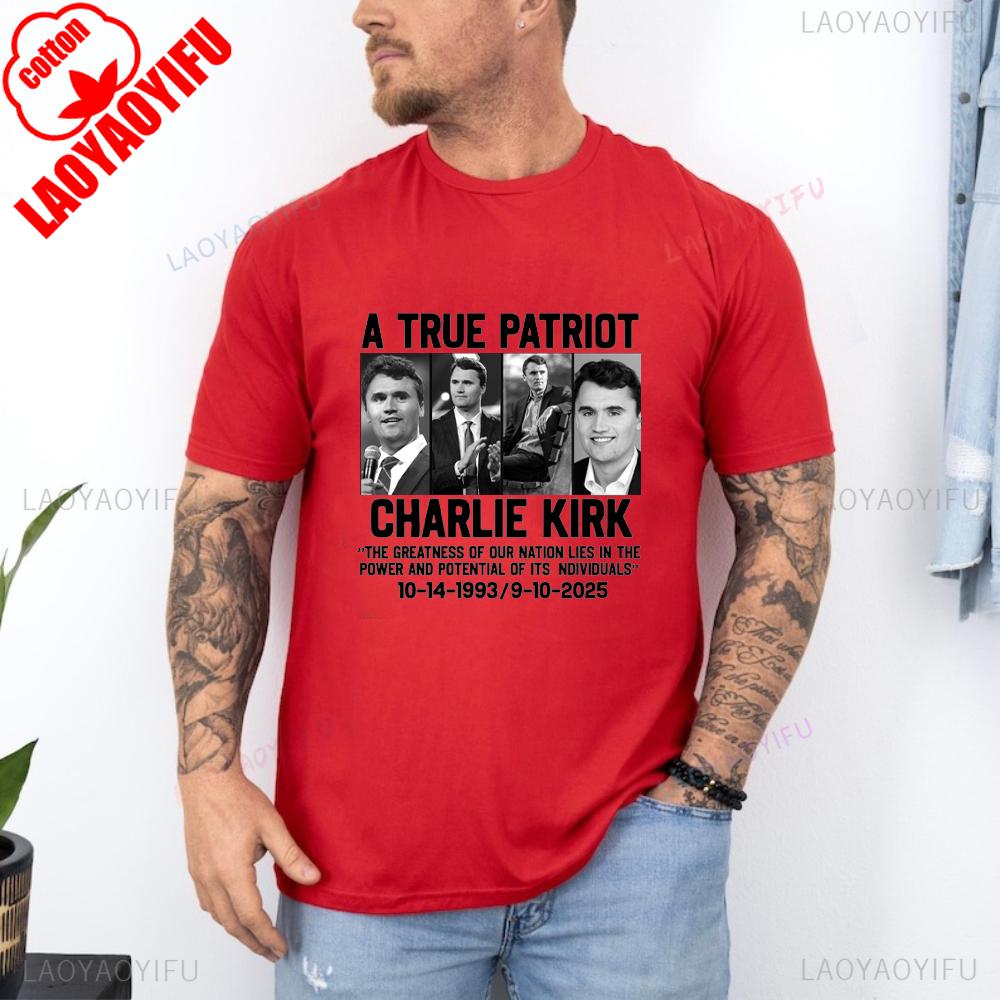 Justice for Charlie Kirk Shirt Rest in Peace Charlie Kirk 19932025 Graphic T Shirts Thank You for Your Memories Woman Man Tops