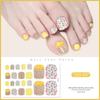 22Pcs/Set Toe Nail Fake Self-adhesive Nails Sticker Various Nail Patterns False Nail Stickers With Jelly Glue