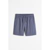H M Regular Fit Cotton sHorts Blue Grey