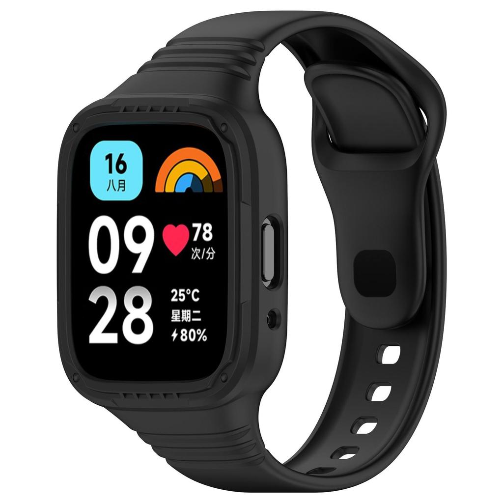 Силиконовый ремешок с чехлом для Redmi Watch 3/Redmi Watch 3, сменный браслет с активным ремешком, защитный чехол