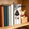 Настенный праздничный светильник 2 шт. Рождественская книжная полка Лампа, Смола Санта-Клаус Олень Снеговик Подвесная лампа Свет, Многоцветный осветительный орнамент для