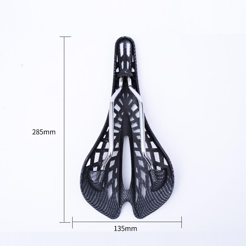 Bicycle Spider Seat Cushion Carbon Fiber Grain Mat Bicycle Seat Bag Ultra Light Highway Seat Dead Flying Saddle