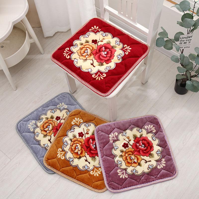 Нескользящие Плюшевые Толстые Подушки для Сохранения Тепла Подушки для Толстых Стульев в Классе Подушки для Диванов в Ресторане Подушки для Сидения