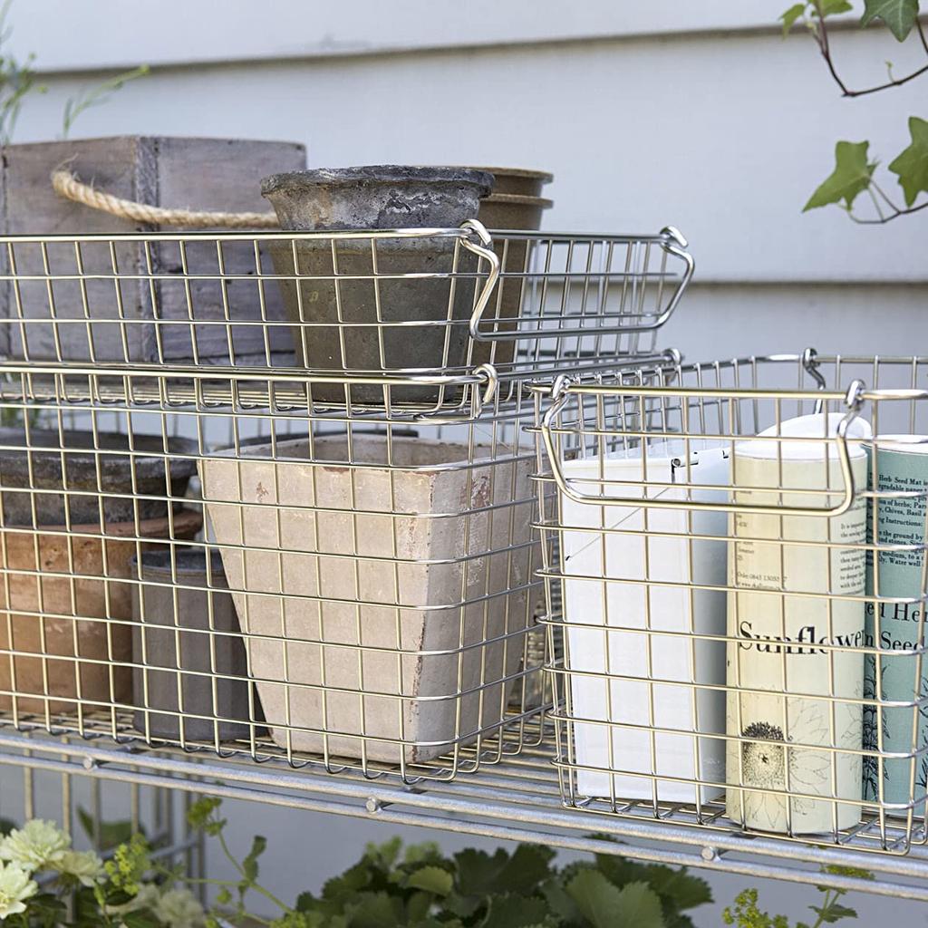 MUJI Stainless Steel Wire Basket 4 Width 37 X Depth 26 X Height 18cm 44831496 Approx.