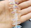 Chandelier Crystal Icicle Prisms Replacement Suncatcher Drops Pendant Lamp Candle Holder Bead Curtain DIY Parts Decor