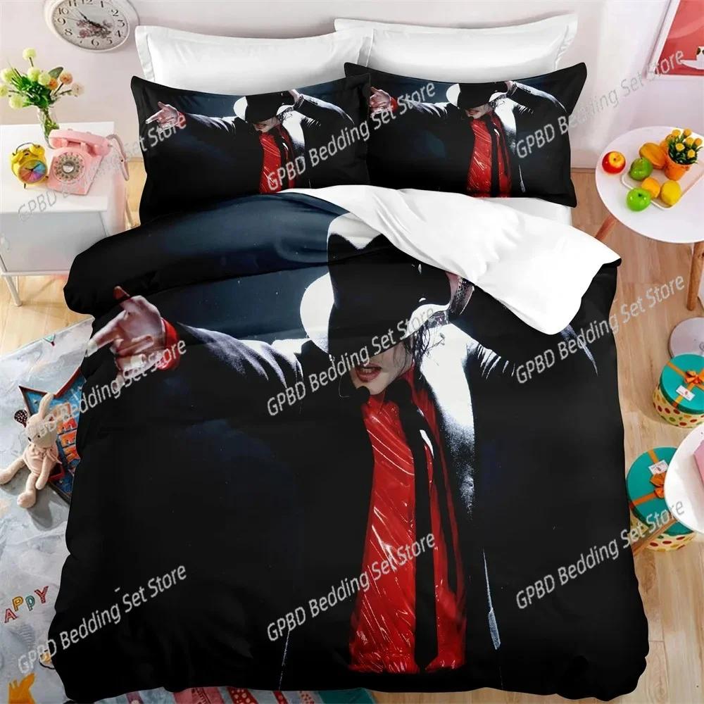 Комплект постельного белья Michael Jackson Single Twin Full King Size Musical Genius для взрослых и подростков, комплект постельного белья 200x200 см