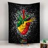 Love Reggae Tapestry Wall Hanging, Jamaican Music Art, Wall Decor for Bedroom Living Room Dorm