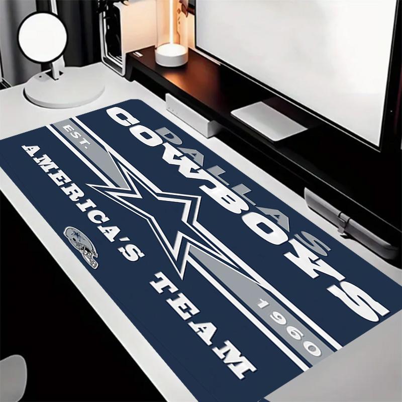 Dallas Cowboys Theme Premium Non-slip Mouse Pad with Stitched Edges,Durable Rubber Material,for Desktop & Gaming Great Gifts