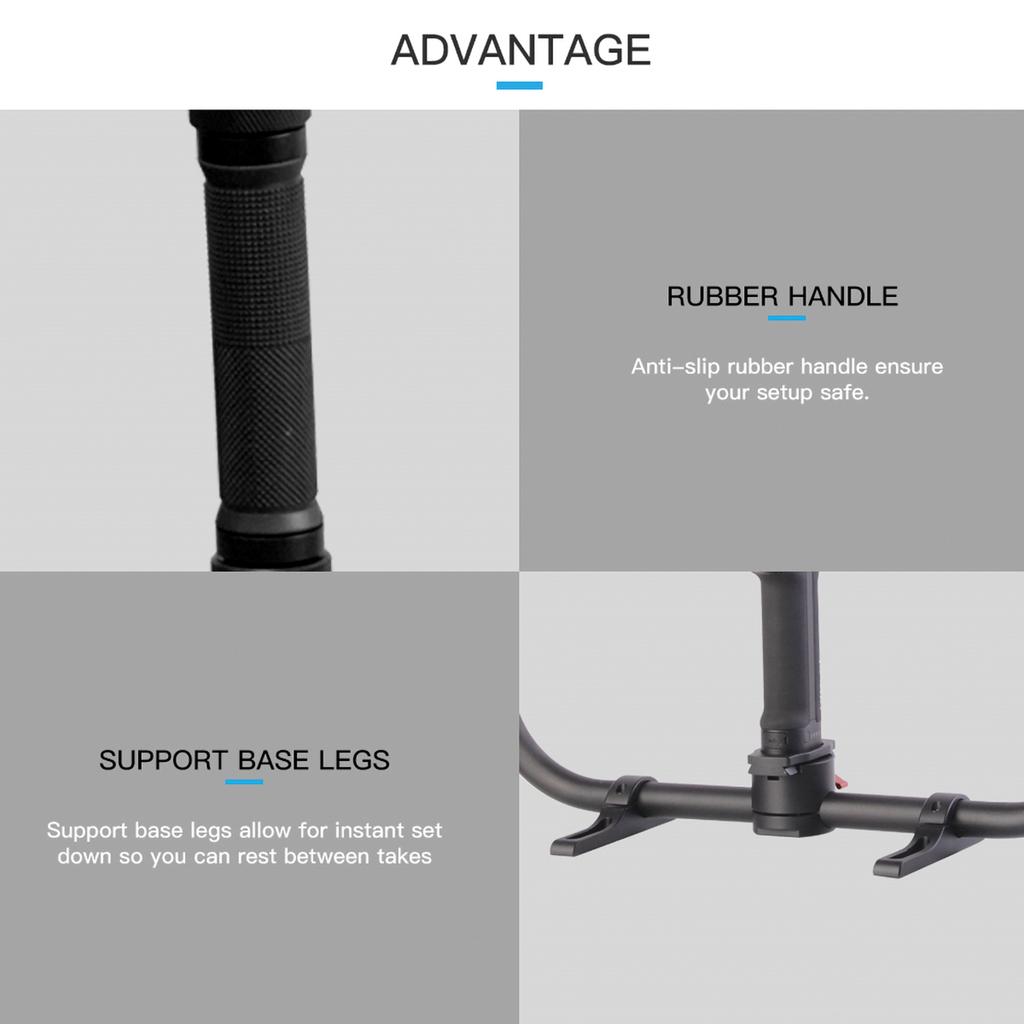 DF DIGITALFOTO MAGIC RING X Профессиональное кольцо с двойной ручкой Ручной стабилизатор для фотосъемки