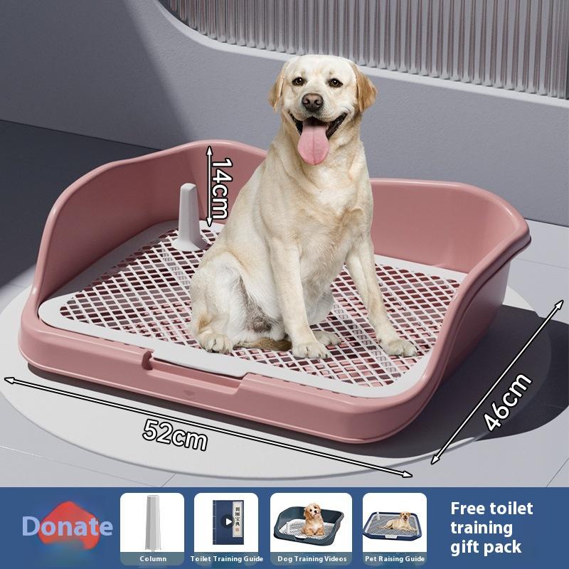Dog Potty Training Toilet, Plastic Dog Pee Pad Holder With Removable Net, Reusable Dog Potty Trainer Dog Toilet Tray For Pets Up