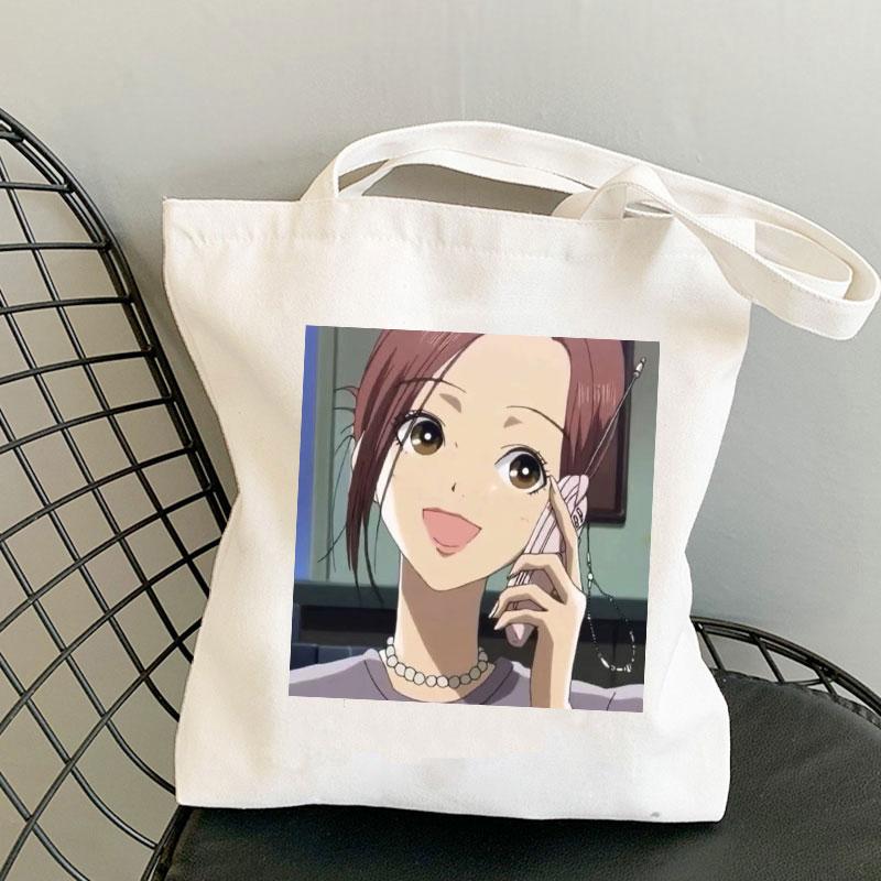 Женская элегантная холщовая сумка Nana Anime, японская Harajuku Manga Ren Honjo, сумки на плечо, повседневная сумка для покупок для девочек
