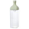 HARIO Kirk Bottle 1200ml Smoky Green Resin Vertical and Horizontal Pitcher with Tea Strainer Made In Japan KAB-120-SG