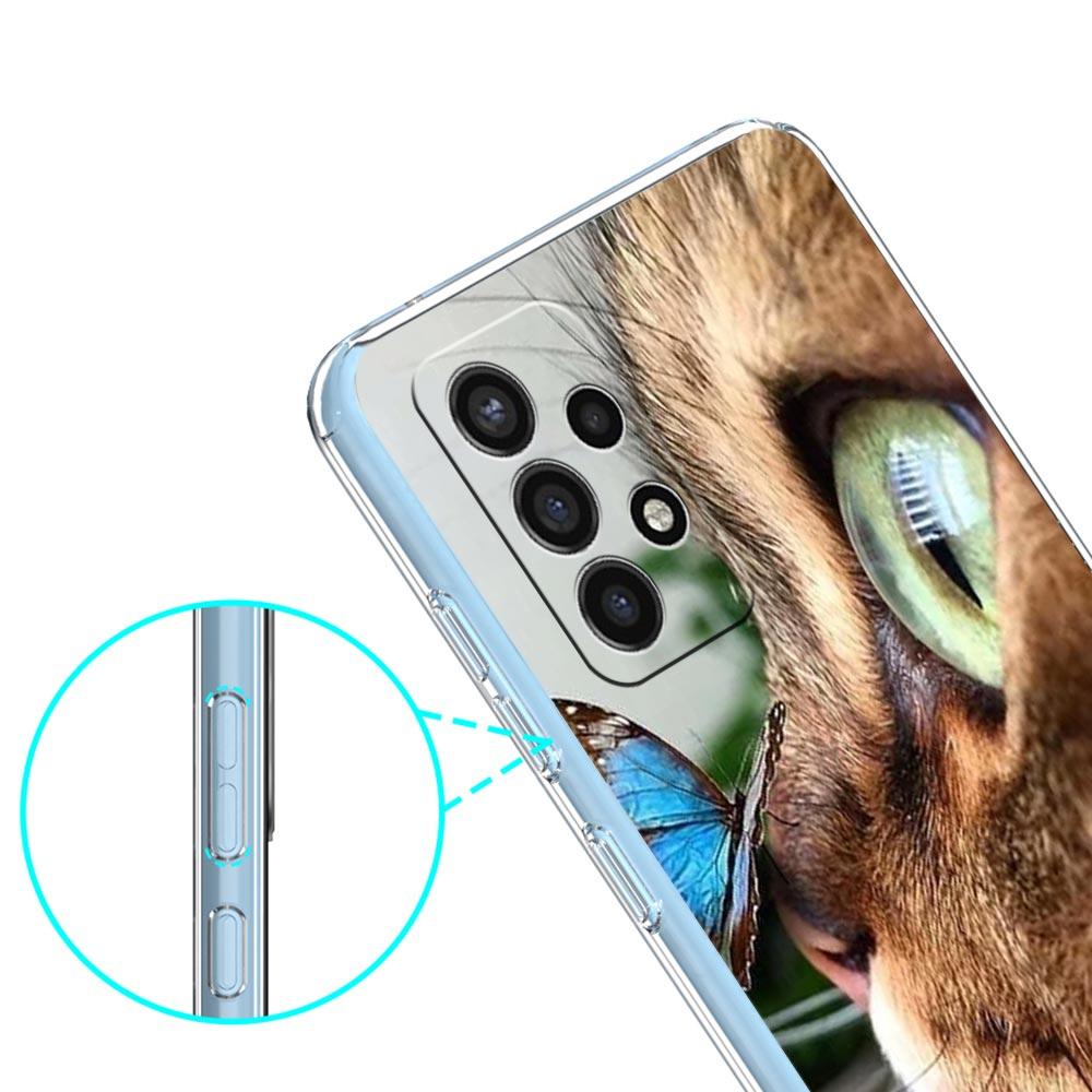 Прозрачный чехол для телефона Samsung Galaxy A13 A51 A71 A21S A12 A11 A31 A52 A41 A23 A53 A73 A32 5G A03S, мягкий чехол с милым рисунком котов
