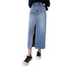 Джинсовая юбка Leriya Fashion для женщин| Длинная джинсовая юбка для женщин| Джинсовая юбка-карандаш для женщин | (Большой, Синий)