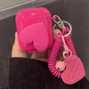 Трехмерное розово-красное сердце подходит для защитного чехла AirPods 1-го поколения, чехла для беспроводной Bluetooth-гарнитуры Apple Pro/1.