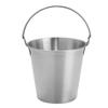Mini Stainless Steel Pails Small Ice Bucket with Handle for Beverage Wine French Fries Chicken