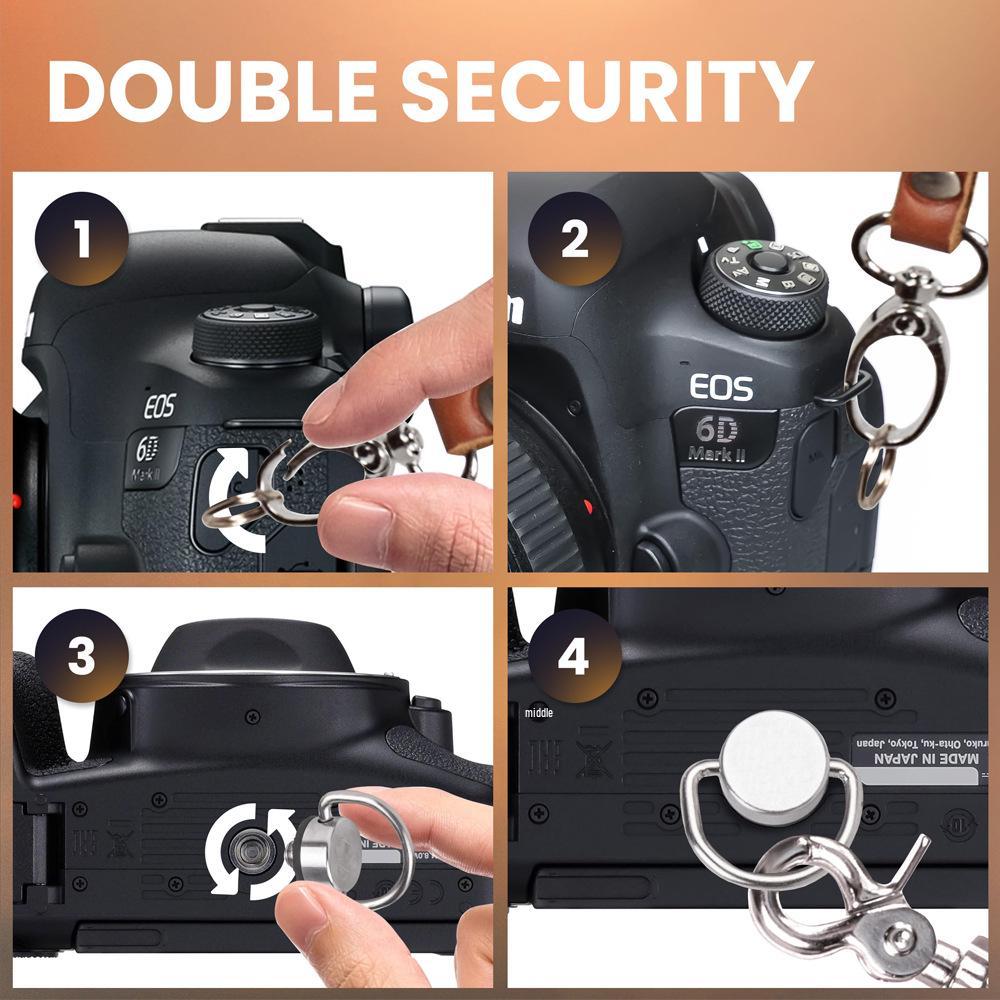 Регулируемый противоскользящий плечевой ремень для камеры из коровьей кожи