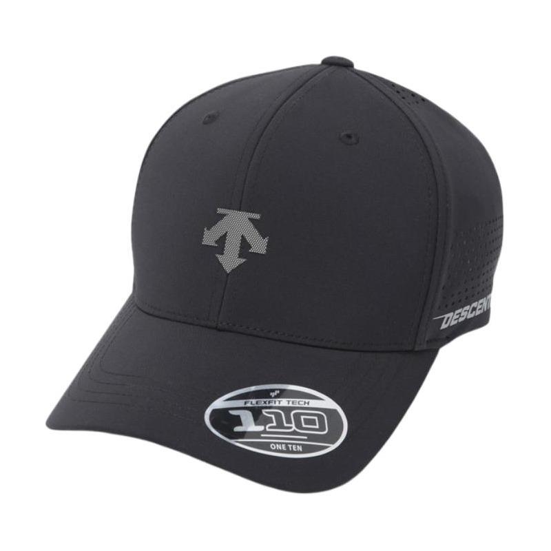 DESCENTE Polyurethane Polyester Casual Duckbill Cap Unisex Couple Style Black peaked SQ123UCP16-BLK0