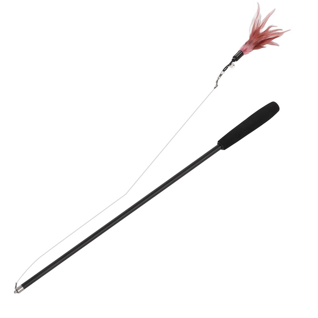 Интерактивная игрушка для кошек Устойчивая к укусам Выдвижная палочка-дразнилка для кошек с колокольчиком для кошки котенка 180 см/70,9 дюйма