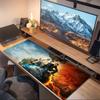Good Omens Chibi Art Large Size Mouse Pad Large Gaming Table Cushion Nonslip Laptop Tablet Big Mousepad Xxl Mat Mini Pc Playmat With Lock Edge