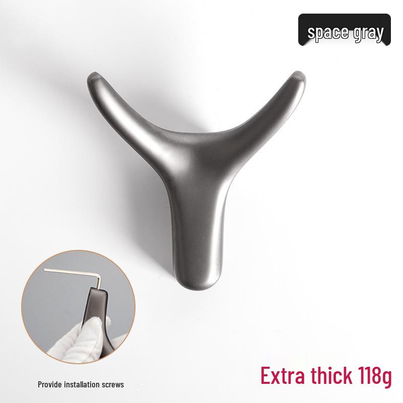 Скандинавский креативный настенный крючок для одежды из цинкового сплава в виде бычьего рога для ванной, кухни или прихожей.