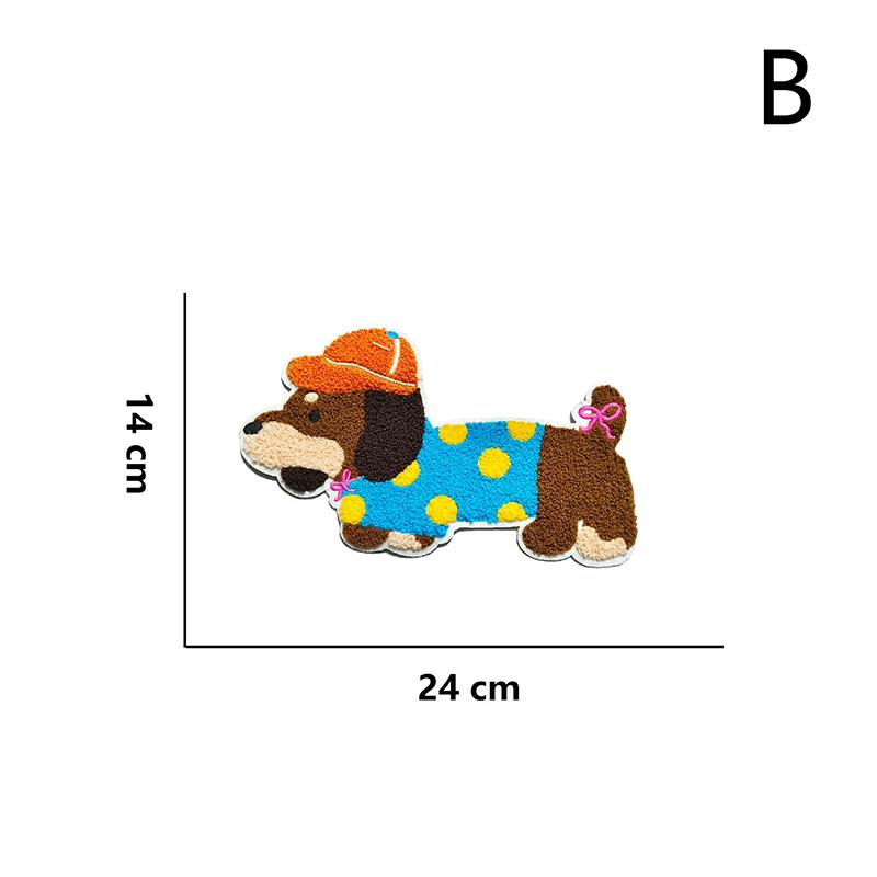 Вышитая нашивка для шитья с собакой, аппликации с собакой, вышитые нашивки для различной одежды, украшения для сумки, обуви
