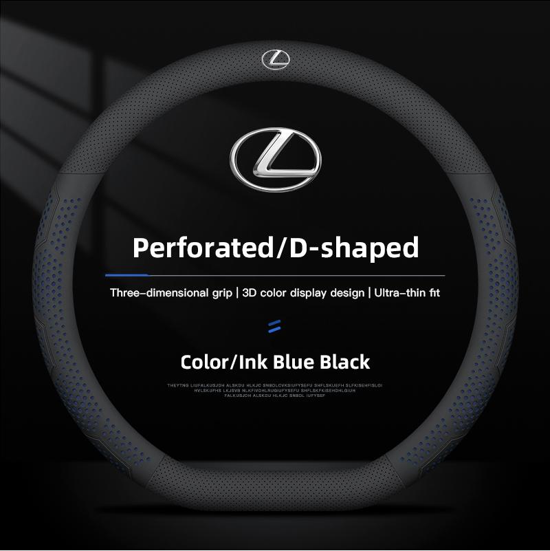 2026 Hot Interior Stickers 38cm Diameter Leather Car Steering Wheel Cover For Lexus RX330 IS250 Ct200h ES300h LS Non-slip Steeri