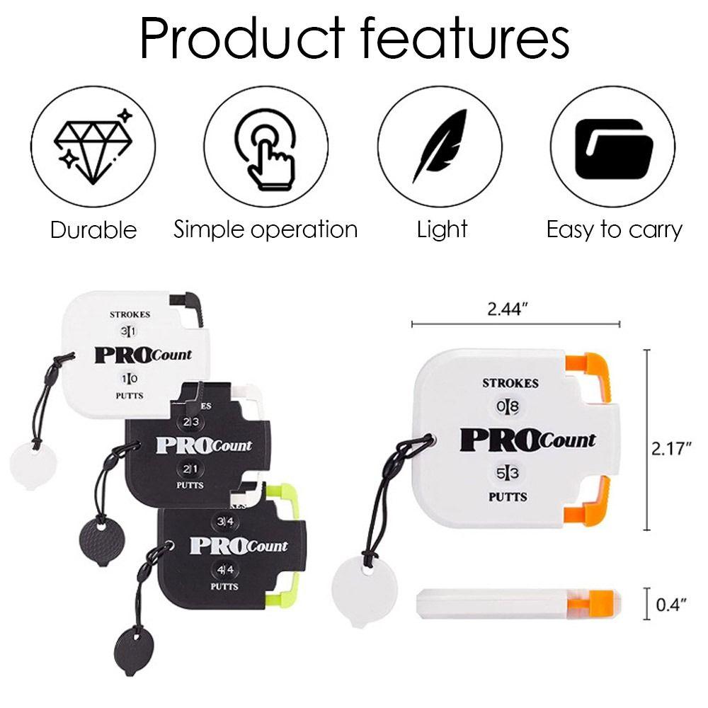 Двузначный ручной счетчик очков для патта, Цифры, Хранитель счета, Принадлежности для тренировок по гольфу, Счетчик очков для гольфа