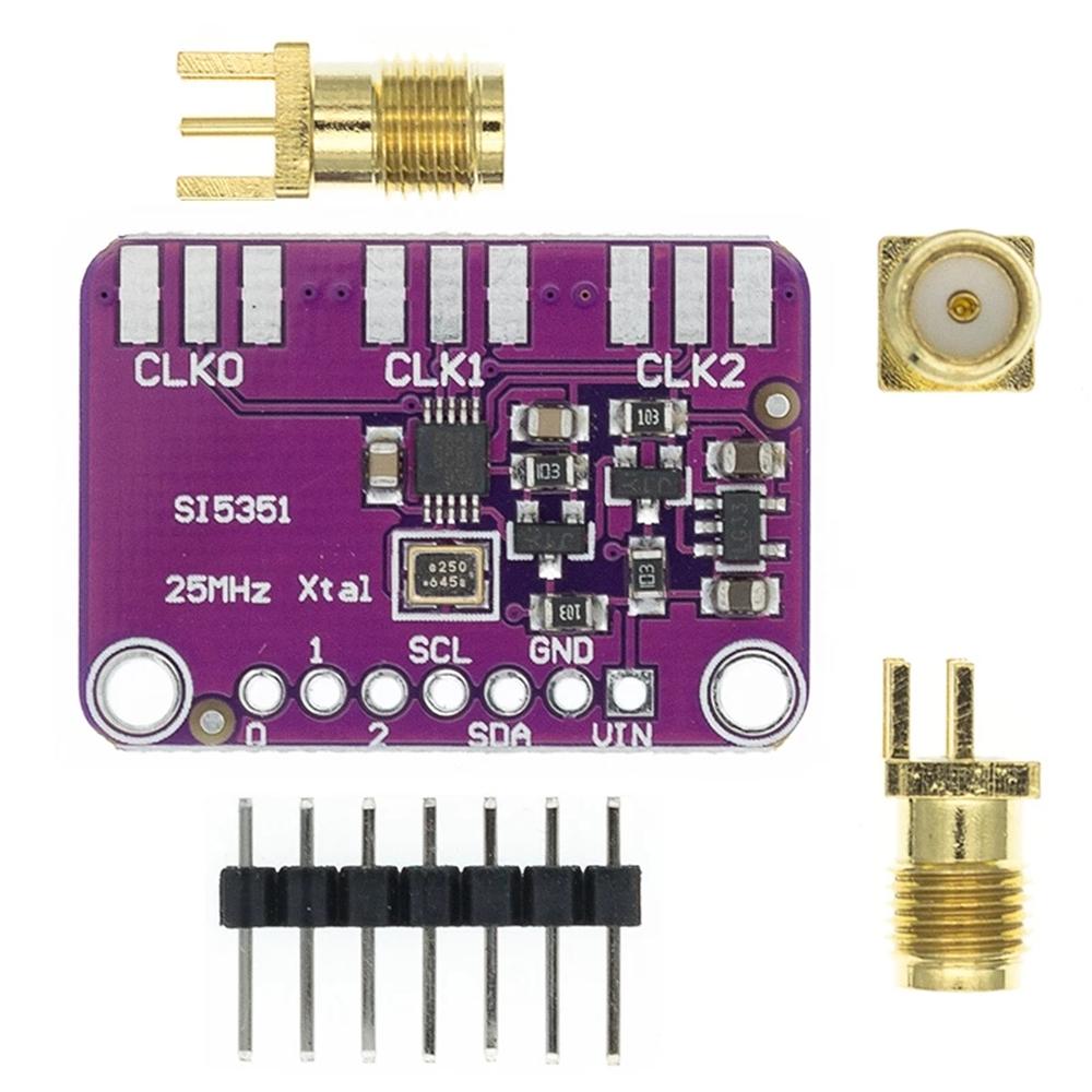 Durable I2C Clock 8KHz-160MHz Si5351 Si5351A Clock Generator Signal Generator Board Module