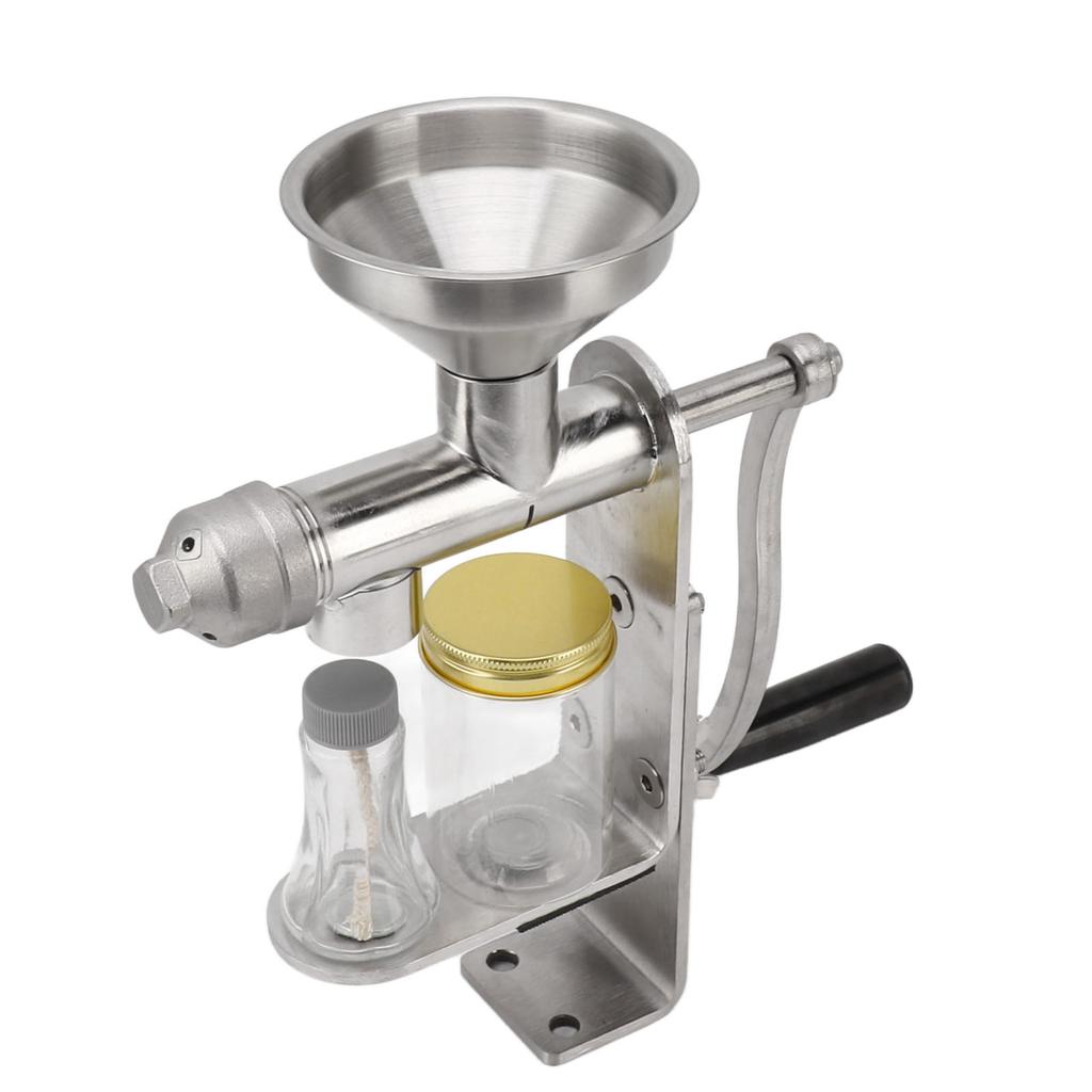 Ручной маслопресс из нержавеющей стали, простой в эксплуатации, холодный и горячий пресс, легко очищается, маслопресс для
