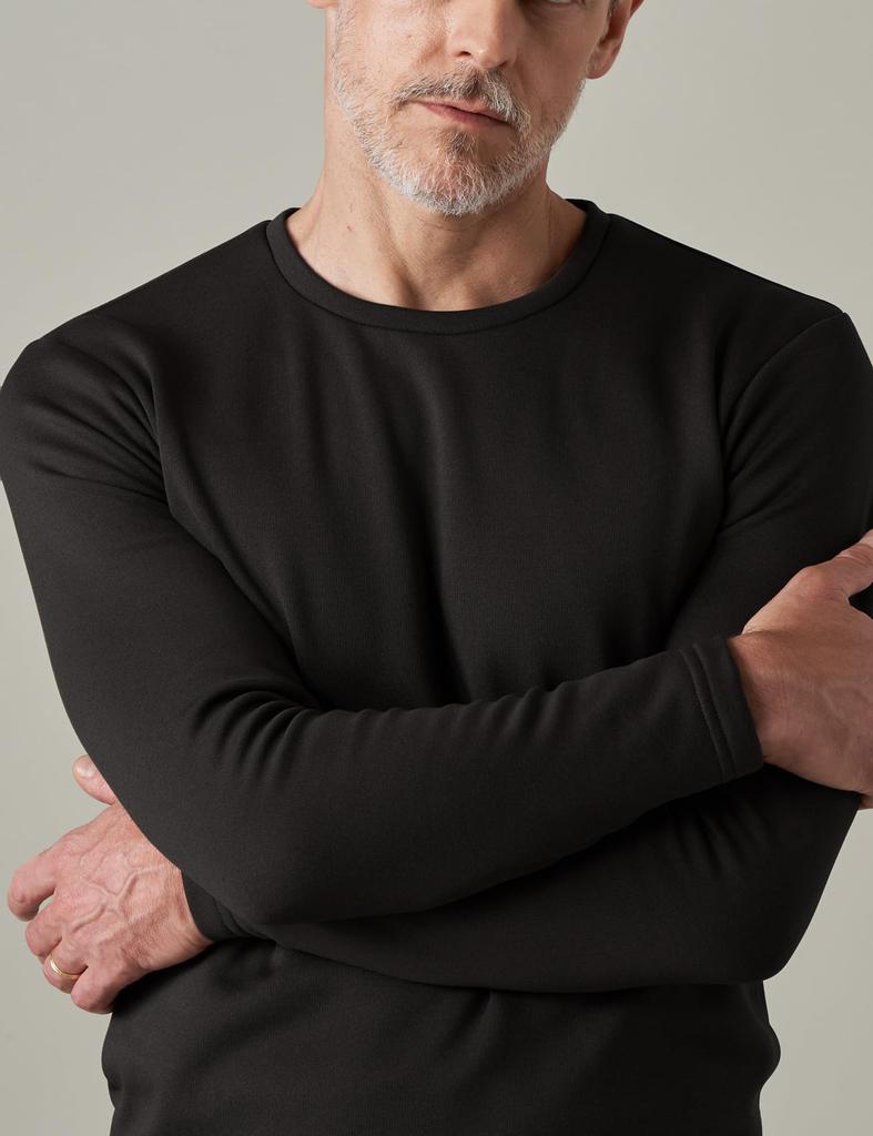 Теплая внутренняя куртка для холодной погоды с начесом, длинный рукав, черная, 1, очень толстая, размер L (Рапаса) Нижнее белье, утеплитель, подкладка, рубашка, [2. (только рубашка),