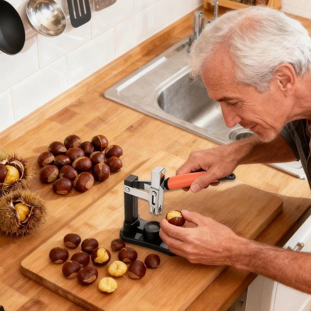 Non-Slip Handle Nut Cracker Easy Grip Pecans Walnut Pliers Chestnut Opener Cooking Accessories