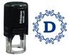 Printtoo Alphabet D Monogram Octagon Celtic Swirl Frame Self Inking Rubber Stamp Office