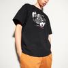 Uniqlo Черная футболка унисекс с коротким рукавом, круглым вырезом и графическим принтом, свободный крой UQ459202000