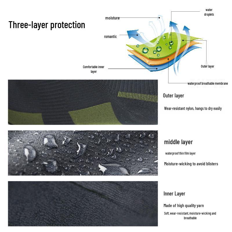 Унисекс Зимние Водонепроницаемые Носки для Лыж и Пешего Туризма - Морозостойкие, Дышащие и Теплые для Занятий Спортом на Открытом Воздухе